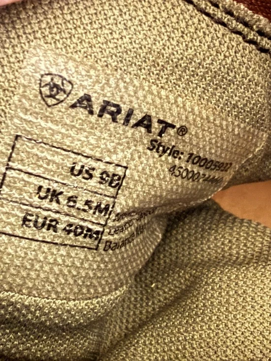 Ariat Heritage Breeze Zip Paddock Boots Black Leather Size 9B - Picture 15 of 15